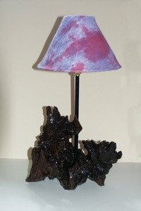 Tree -of-Life Standard Lamp with hand-made paper shade