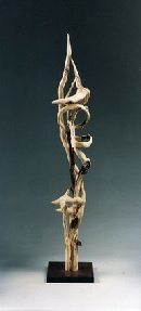 Solis-Lead Glass Wood Sculpture